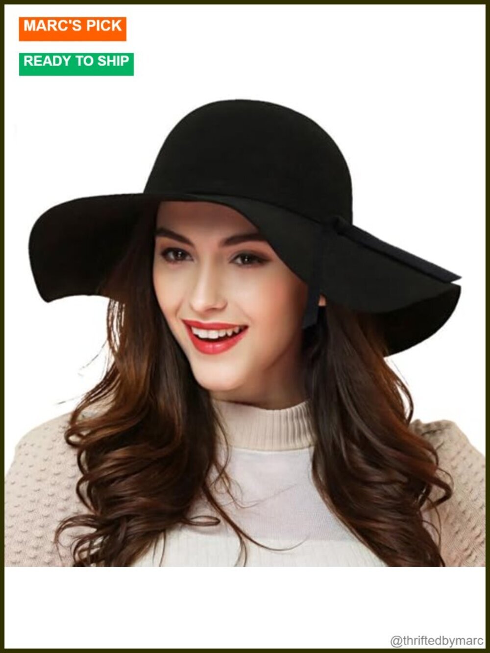 100% Wool Foldable Wide Brim Retro Fedora Floppy Felt Bowler Hat